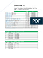 Schedule PHD and Postdoc Courses 2022