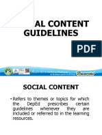 Social Content Guidelines