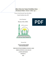 (MAKALAH) Materi Pendidikan Dan Tujuan Pendidikan Islam Pada Masa Keemasan Islam (Islamic Golden Age)