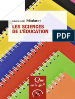 Mialaret Les Sciences de L Education