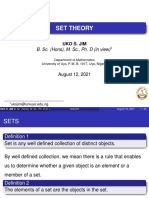 Set Theory: B. Sc. (Hons), M. SC., Ph. D (In View)