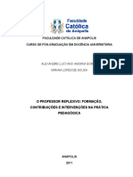 O professor reflexivo: formação, contribuições e intervenções na prática pedagógica