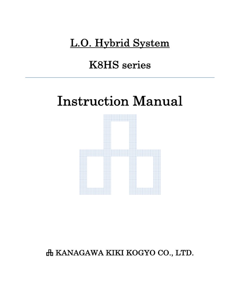 K8HS Series Instruction Manual | PDF | Valve | Personal Protective ...
