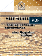 Nije Musliman Onaj Ko Ne Tekfiri Zakonodavca Mimo Gospodara Svijetova