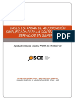 Bases estándar para adjudicación simplificada de servicios