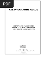 CTE Programme Guide