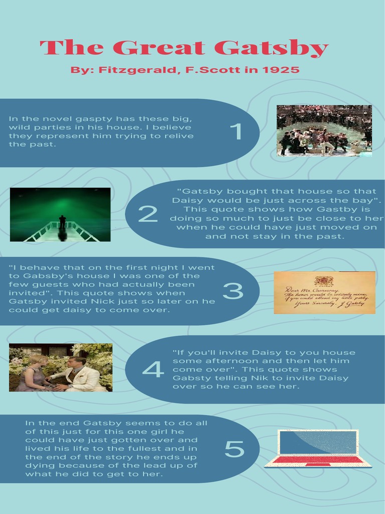 Gatsby's Obsession With the Past and Daisy Drives Him to Extravagant