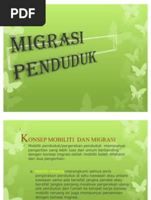Migrasi Penduduk Pdf