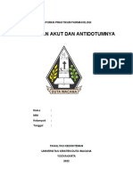 Format LAPORAN PRAKTIKUM Keracunan Akut Dan Antidotumnya - 2022