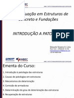 Patologias e Recuperação Das Estruturas de Concreto - II - 20h
