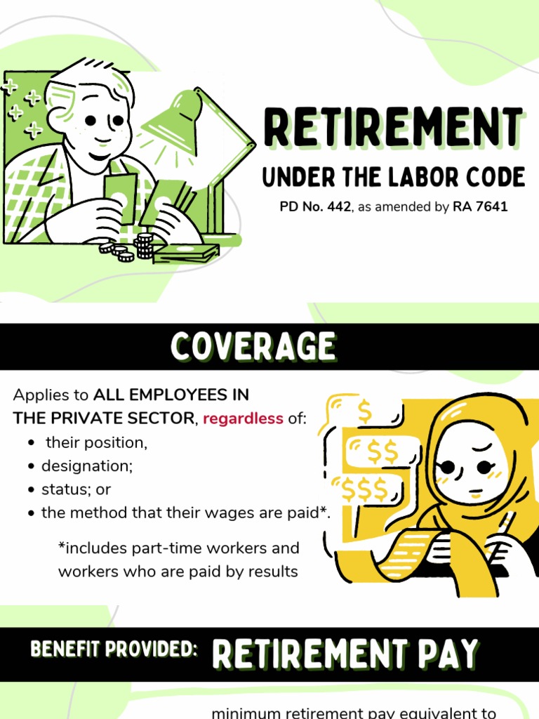 Retirement Under The Labor Code PDF Salary Retirement