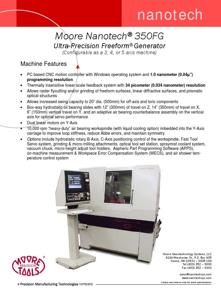 350FG Brochure | PDF | Manufactured Goods | Mechanical Engineering