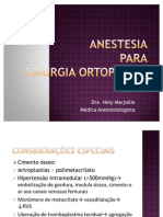 Anestesia para Ortopedia
