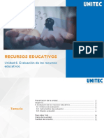 Unidad 6. Evaluación de Los Recursos Educativos