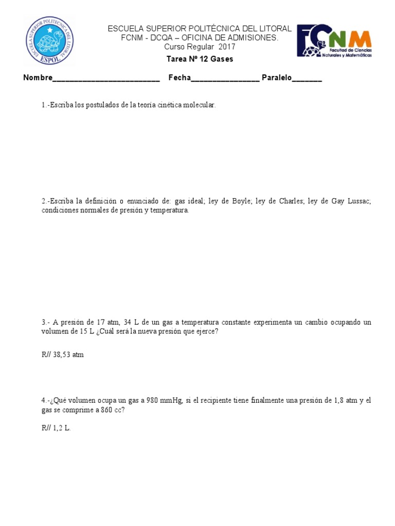 747 Tarea%2b%2523%2b12%2b%2bgases. | PDF | Gases | Combustión