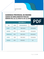 Agenda Señalamientos Semana Del 21 Al 25 de Noviembre de 2022