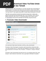 Cara Download Video YouTube dengan SS | PDF