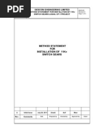 METHOD of STATEMENT For Grounding System | PDF | Welding | Construction