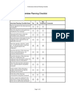 performance interview planning checklis form