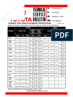 Camry TSB Alignment T-SU002-95