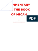 Commentary On The Book of Micah