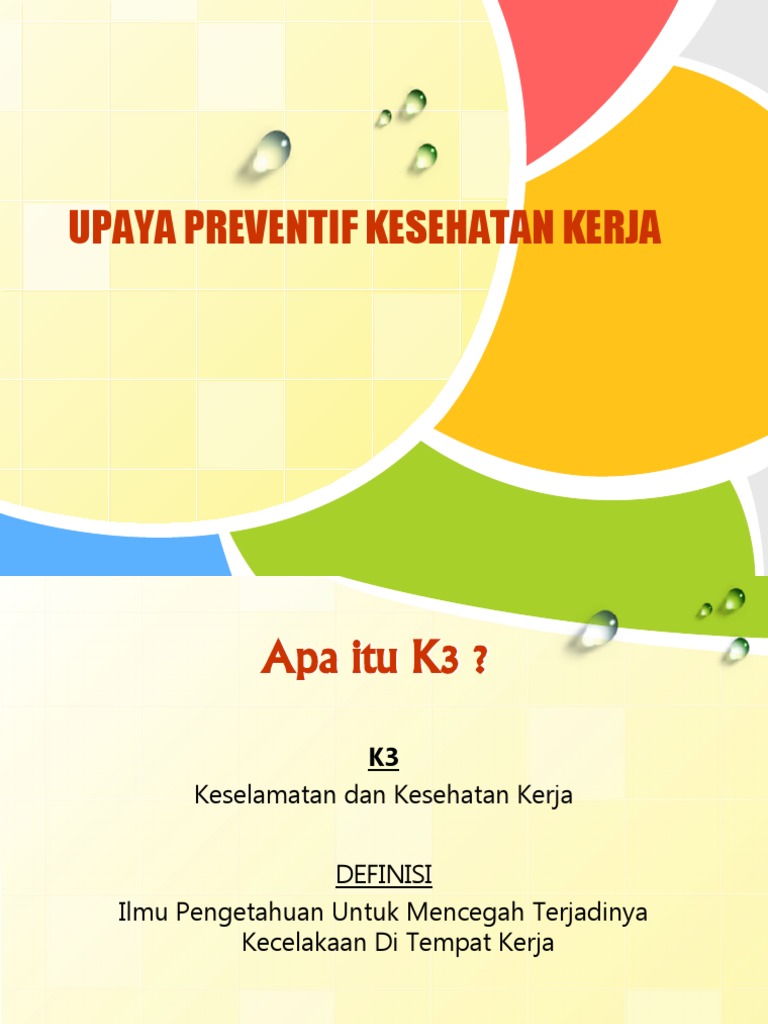 Keselamatan Dan Kesehatan Kerja Ppt Pdf