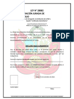 Declaracion Jurada de Domiciio