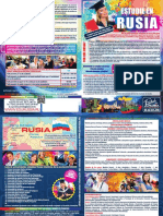 Study in Russia. Spanish (A3 Format, Fold in Half)