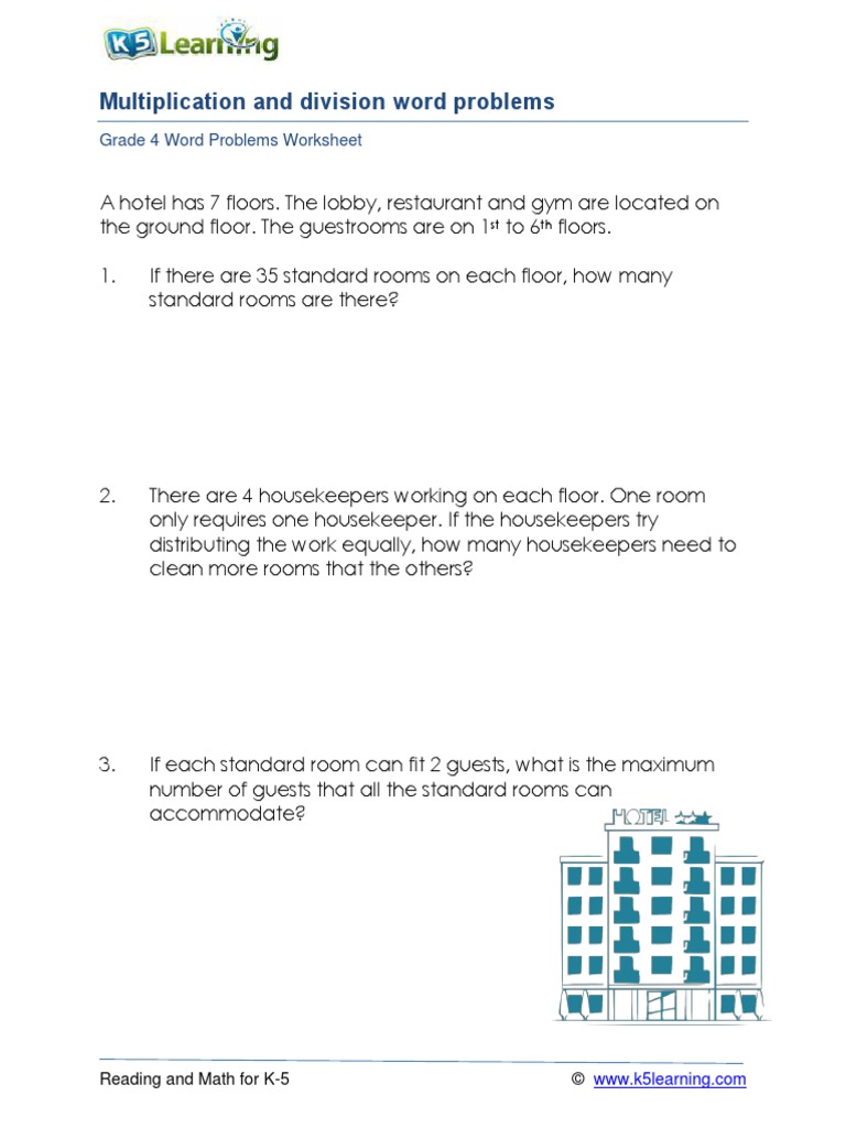 Grade 4 Word Problems Mixed Multiplication Division A | PDF