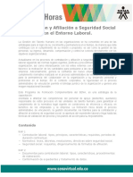 Contratacion y Afiliacion A Seguridad Social en El Entorno Laboral