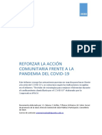 Informe Reforzar ACCIÓN COMUNITARIA. COVID19