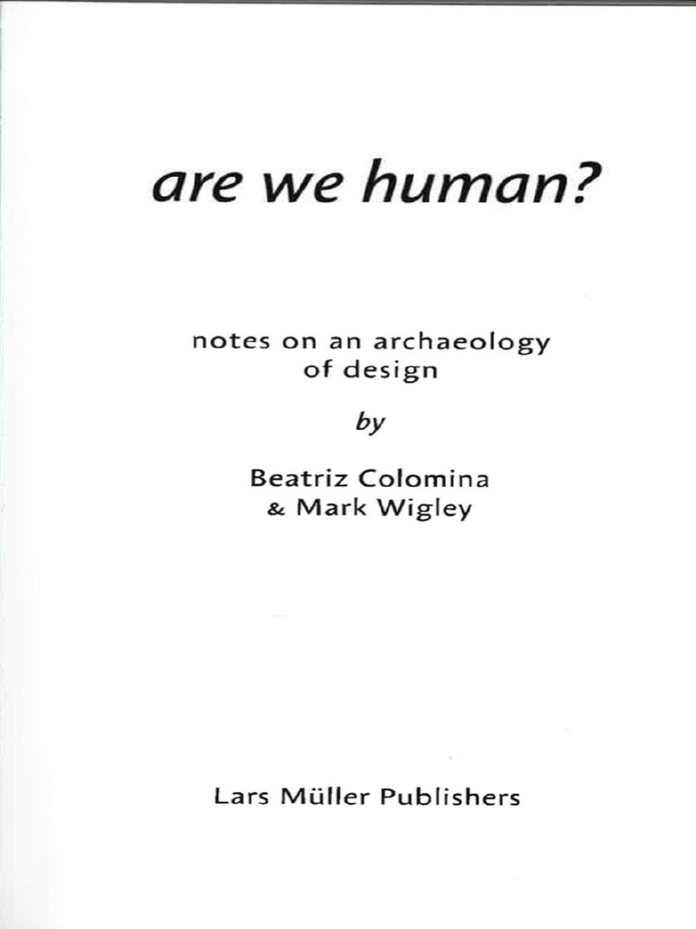 Are We Human - News From Nowhere | PDF