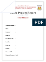 Matoshri Institute Micro Project Report