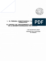 Tribunal Constitucional y Control Constitucional de La Ley PDF