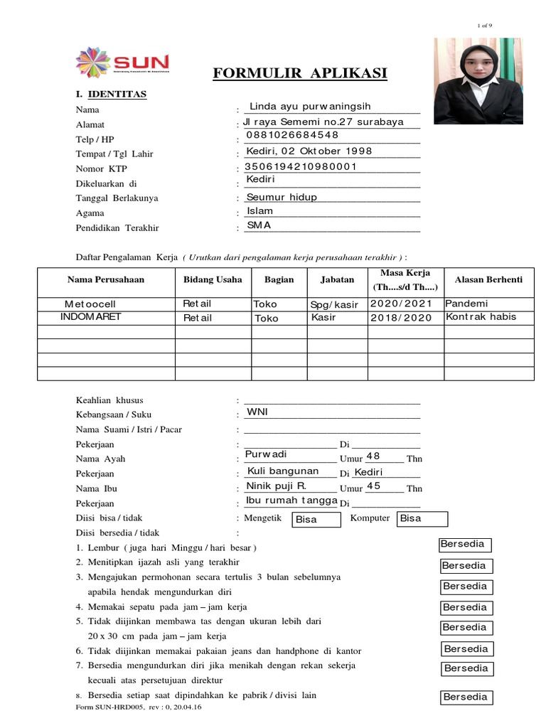 Aplikasi Pengelola Formulir Digital