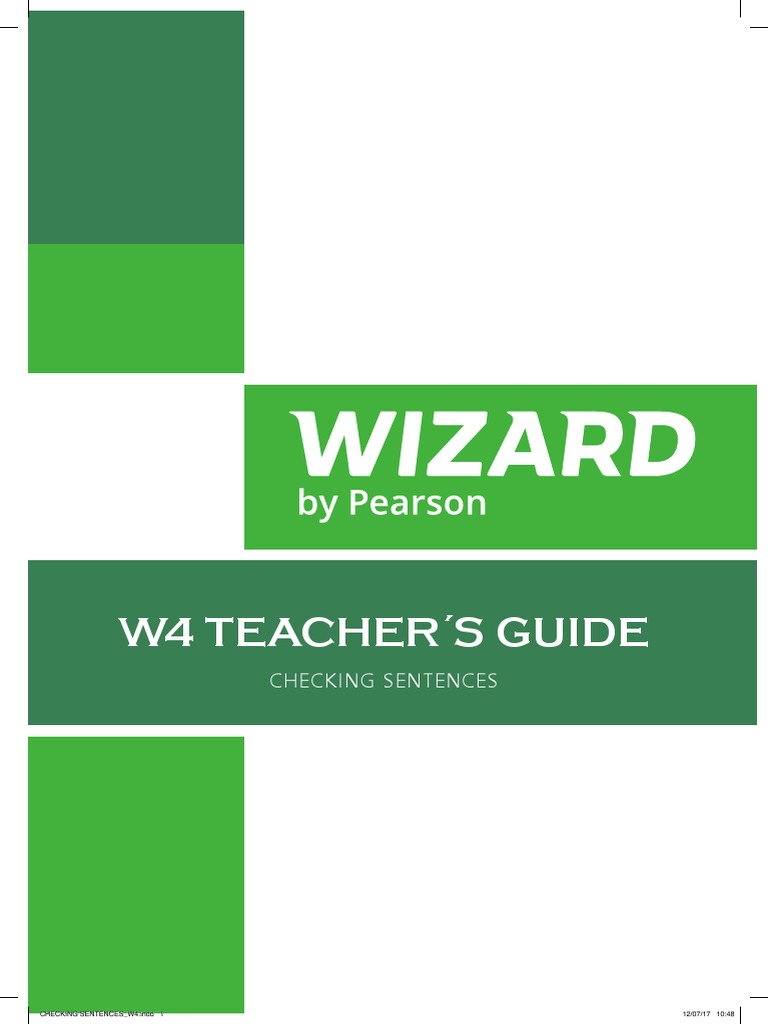 W4 - Checking Sentences | PDF | English Language