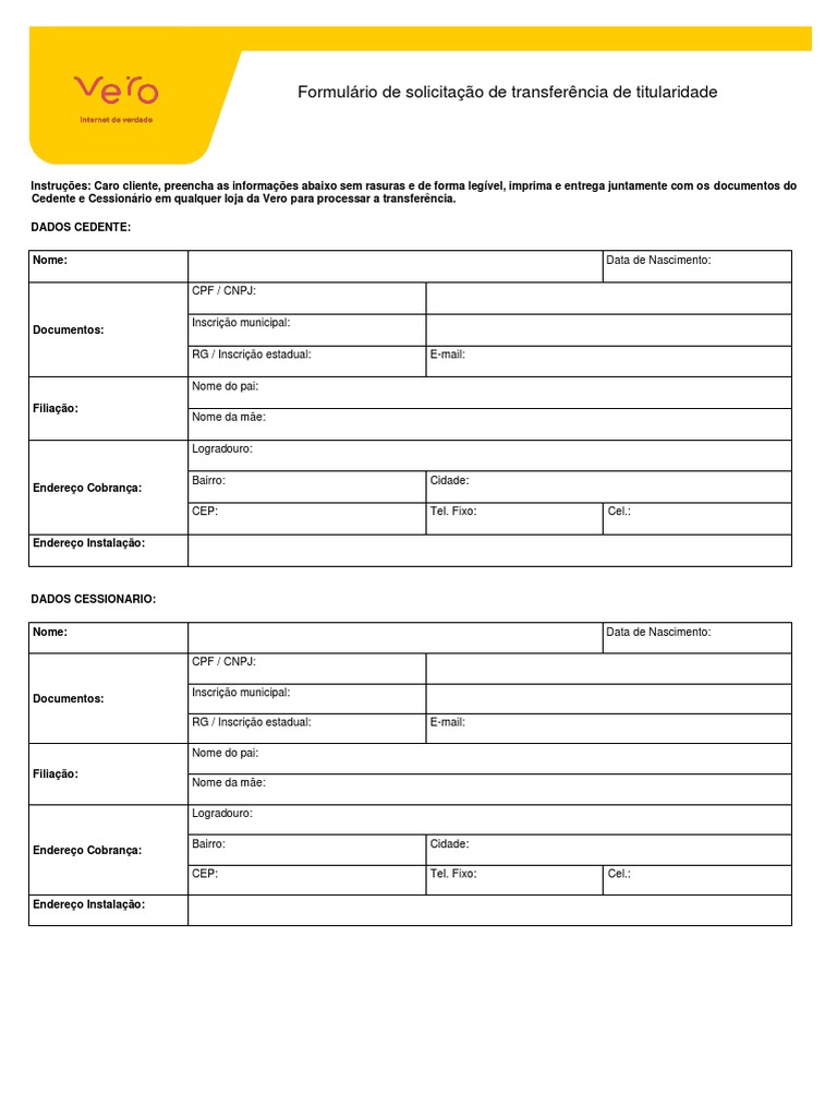 Formulário Troca de TitularidadeAtualizado2 PDF