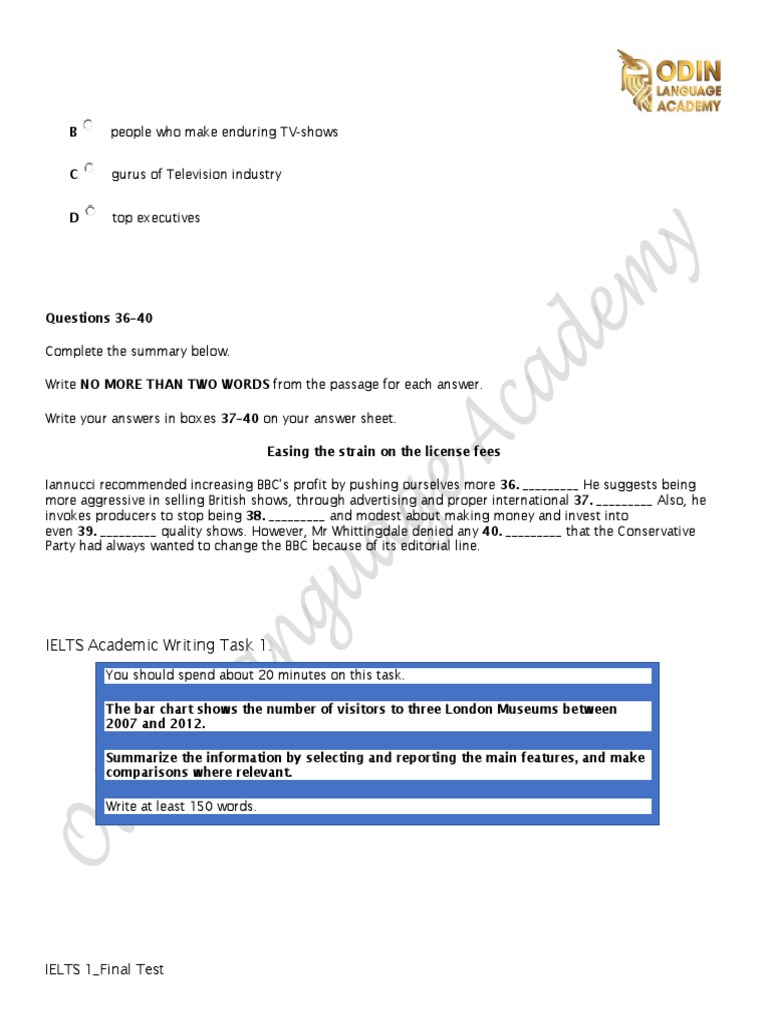 IELTS Test Preparation Guide | PDF | Cognition | Communication