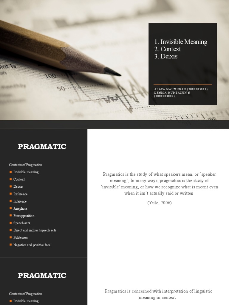 4 Invisible Meaning, Context, Deixis | PDF | Semiotics | Language Mechanics