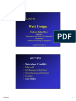 NUS Lecture on Weld Design Fundamentals