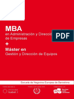MBA y Máster en Gestión de Equipos en ENEB