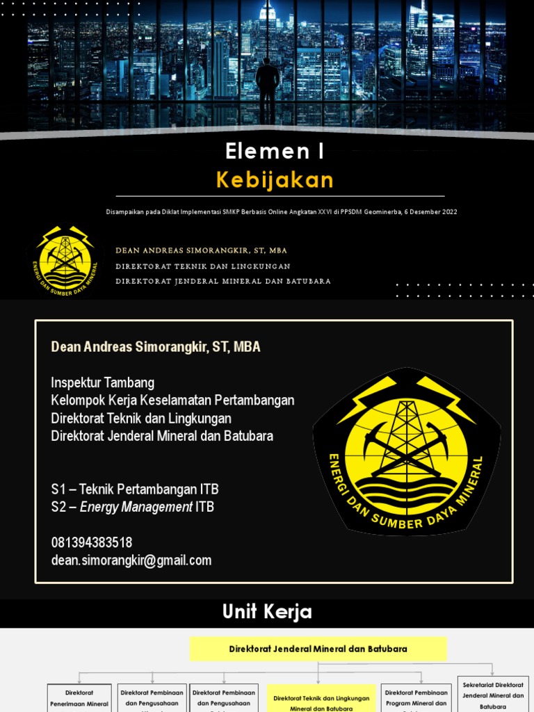 Dean Andreas - Implementasi SMKP Elemen I Kebijakan | PDF