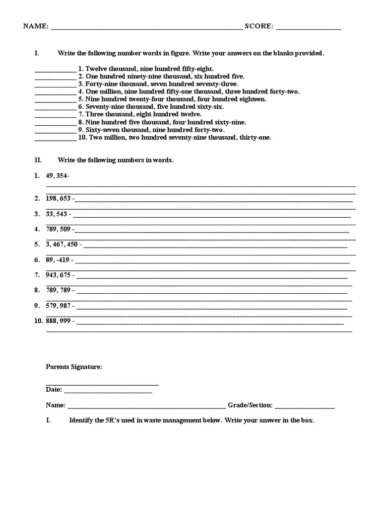 Activity Sheets | PDF