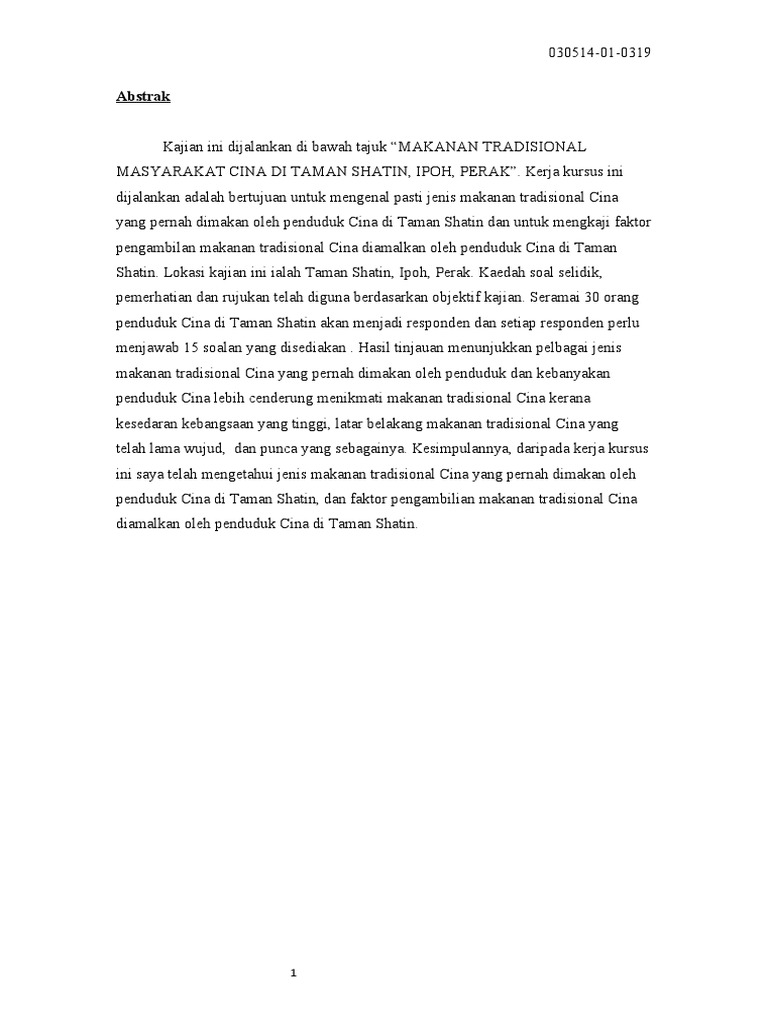 Makanan Tradisional Cina | PDF