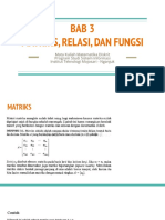 Bab 3 Matriks, Relasi, Dan Fungsi