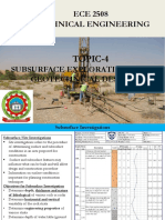 Topic-4 Subsurface Investigations and Geotechnica Eng Design