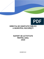 Raport de Activitate DSPMB 2020