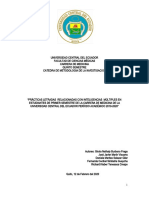 "Prácticas Letradas Relacionadas Con Inteligencias Múltiples en Estudiantes de Primer Semestre de La Carrera de Medicina de La Universidad Cen