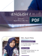 Introduction To English I (ST008)