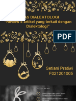 Dialektologi Setiani Pratiwi f021201005